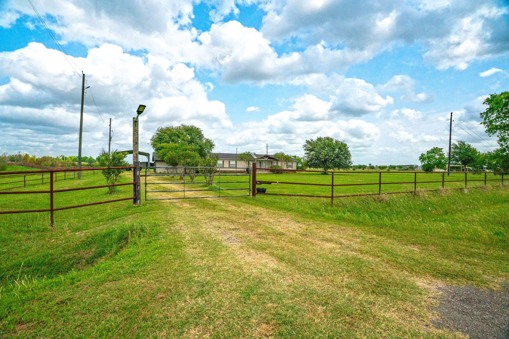 37038 Bell Road Waller, TX 77484 - Photo 2 of 33 a view of a big yard with a fountain