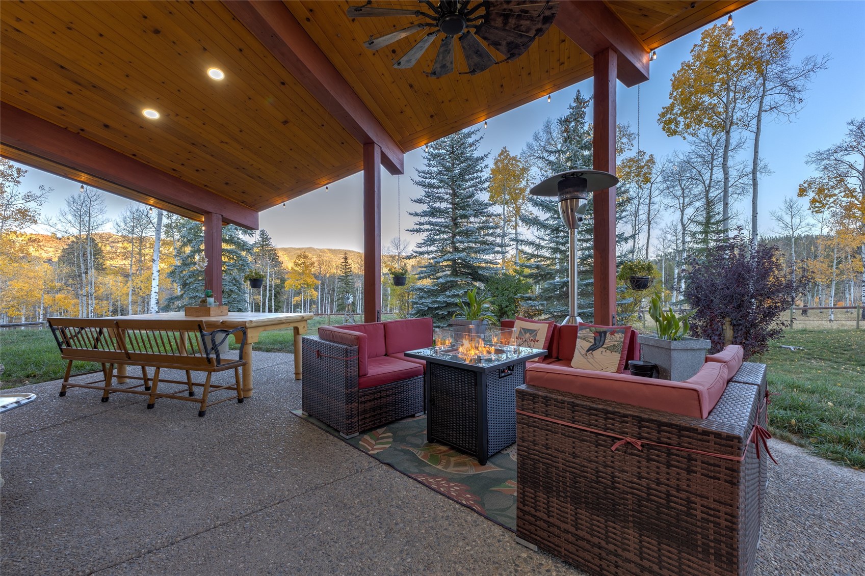32350 Los Ranchos Road Oak Creek, CO 80467 - Photo 19 of 50 a outdoor living space with furniture and garden view