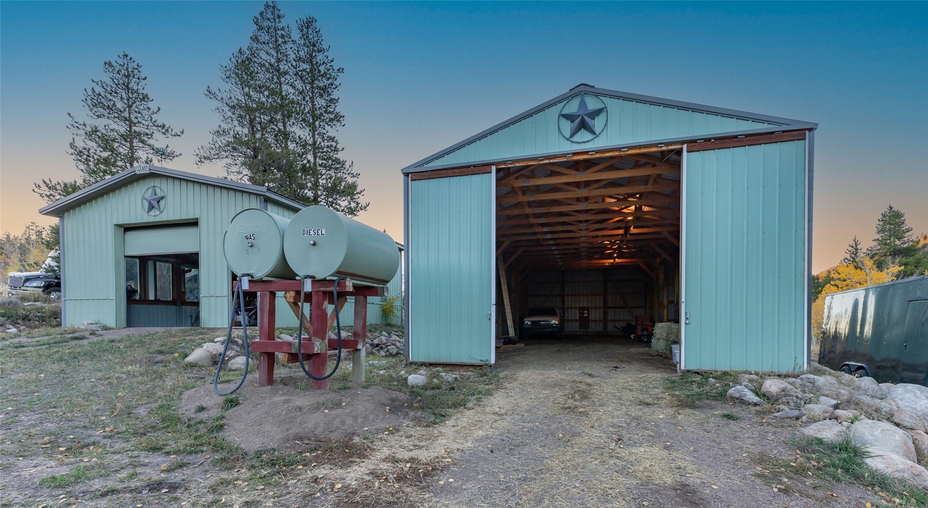 32350 Los Ranchos Road Oak Creek, CO 80467 - Photo 45 of 50 a view of a car garage