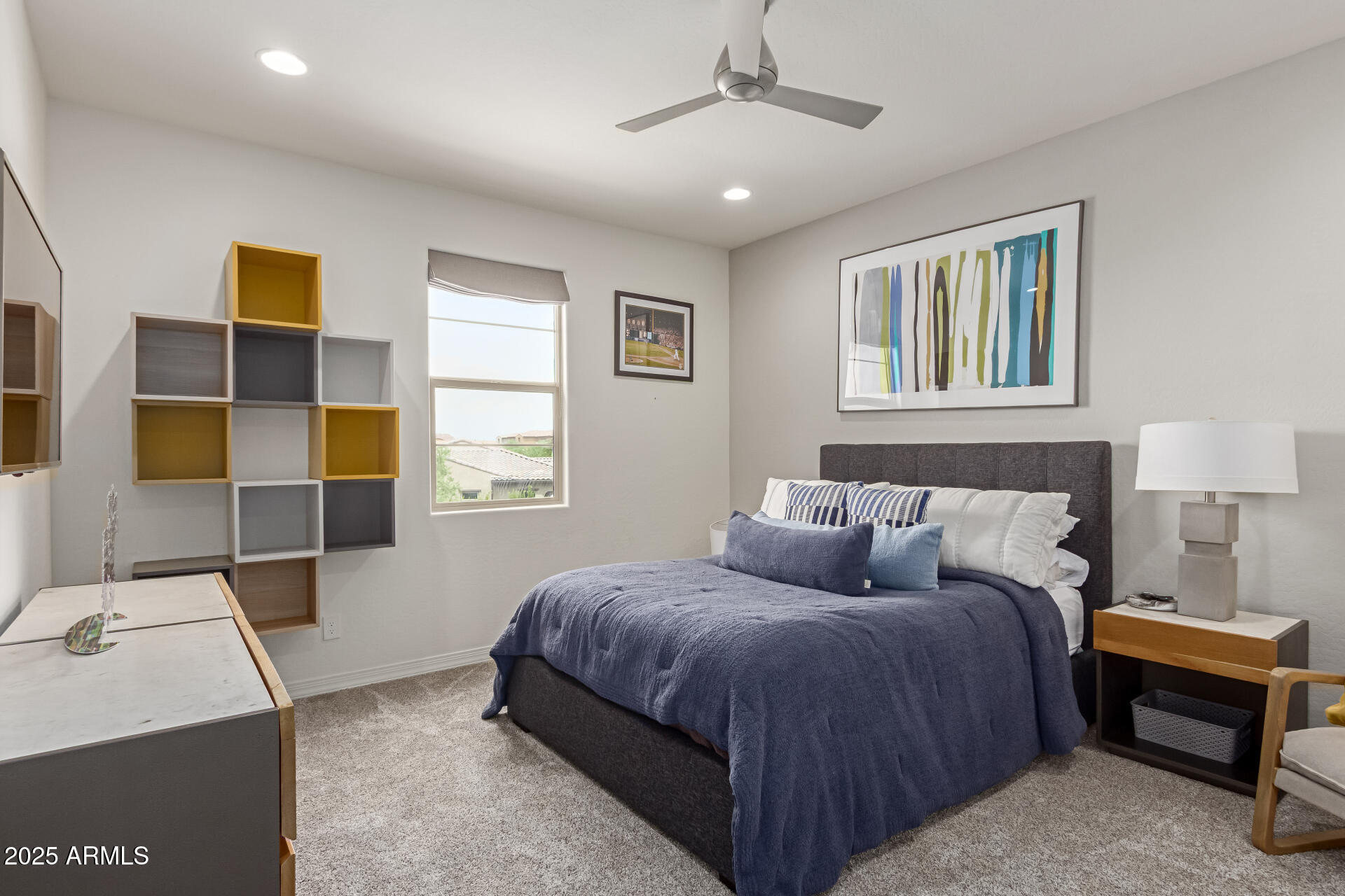 22943 North 73rd Way Scottsdale, AZ 85255 - Photo 40 of 49 a bedroom with a bed and wooden floor