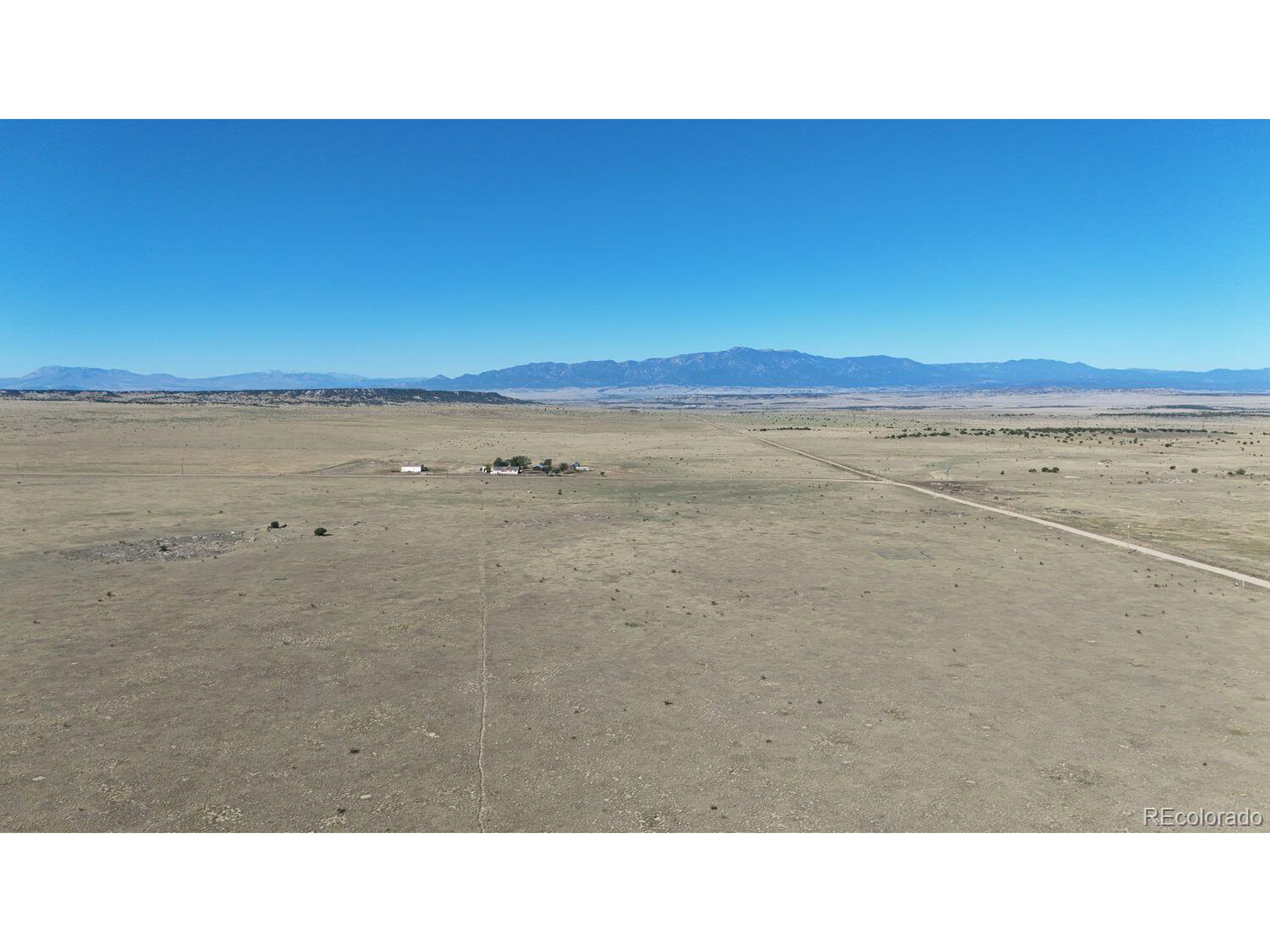 a open area with a yard