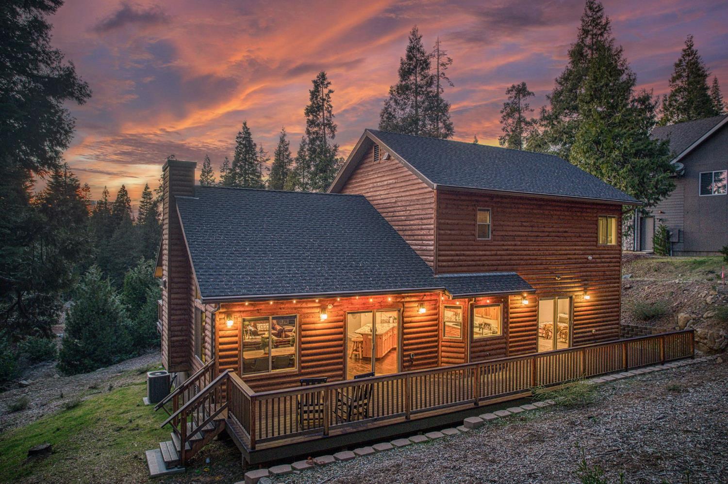 41876 Timber View Lane Shaver Lake, CA 93664 - Photo 77 of 85 a view of a house with a yard