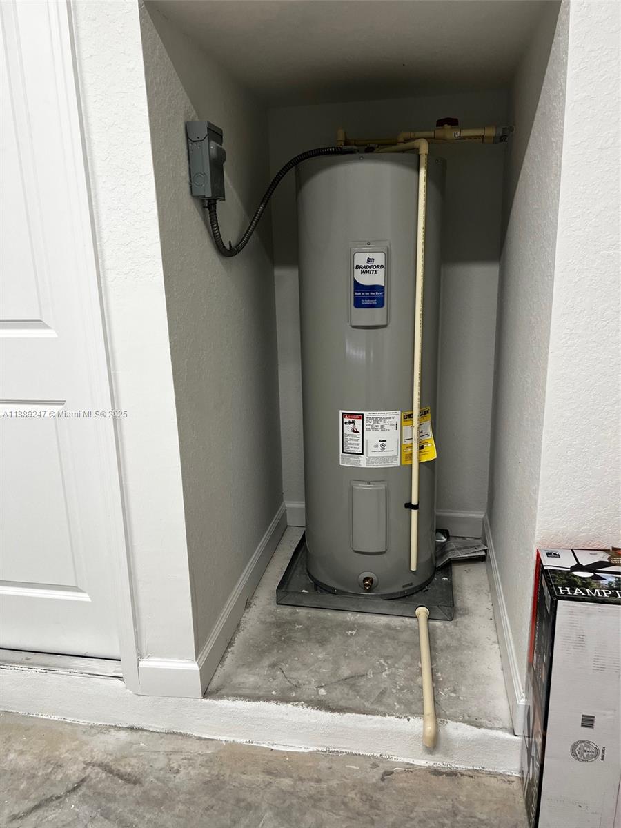 2651 Southeast 24th Drive Homestead, FL 33035 - Photo 32 of 40 a room with water heater and storage