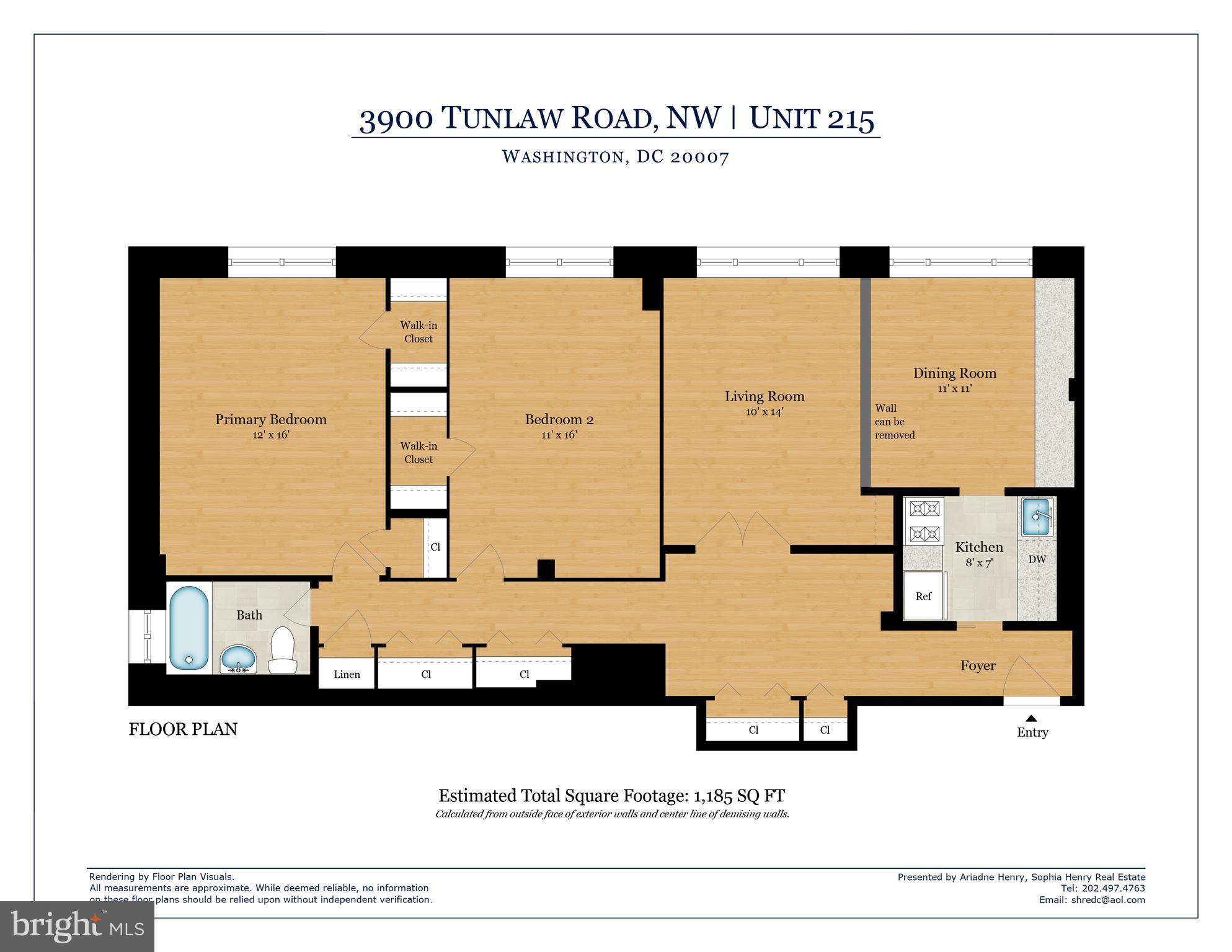 3900 Tunlaw Road Northwest, Unit 215 Washington, DC 20007 - Photo 44 of 44 Floor plan