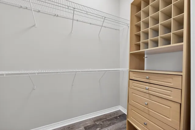 a view of a garden with a fountain