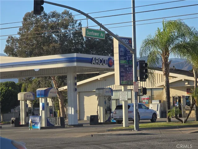 a view of a building on a street