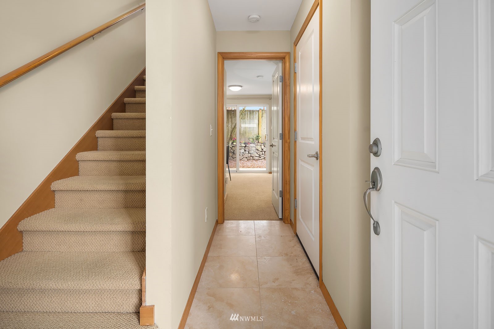 514 North 46th Street, Unit B Seattle, WA 98103 - Photo 3 of 30 a view of a hallway with wooden floor and entryway