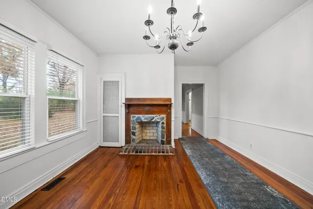 a view of an empty room