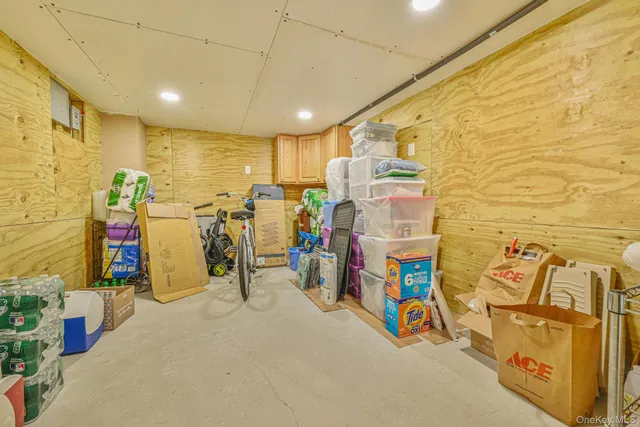 an aerial view of houses and roads