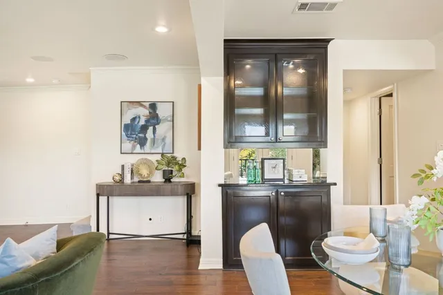 a living room with furniture and window