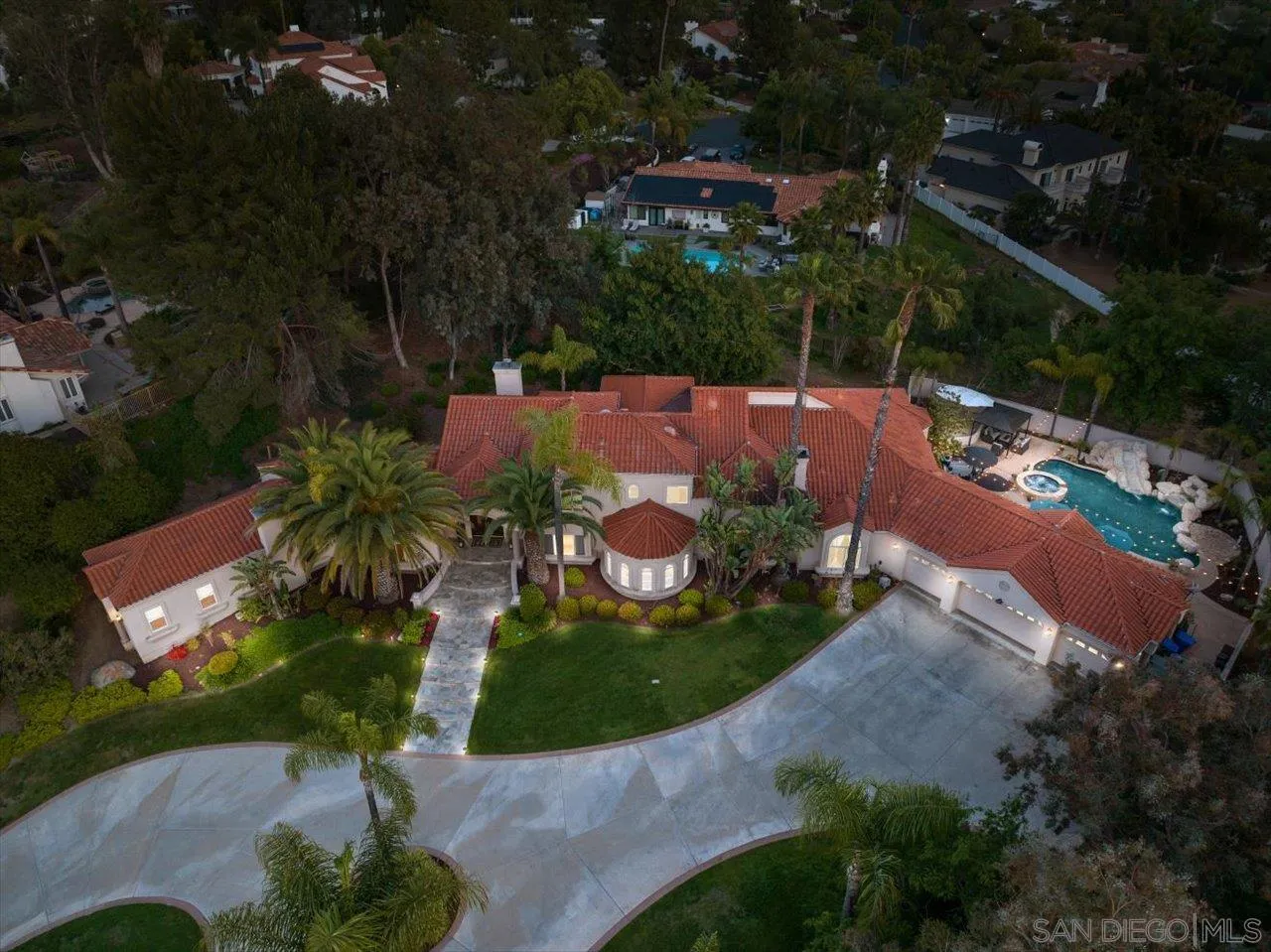 16348 Country Day Road Poway, CA 92064 - Photo 33 of 38 an aerial view of a house with yard swimming pool and outdoor seating