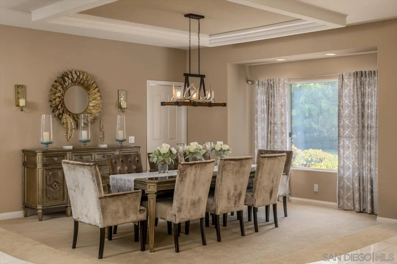 16348 Country Day Road Poway, CA 92064 - Photo 6 of 38 a view of a dining room with furniture window and outside view