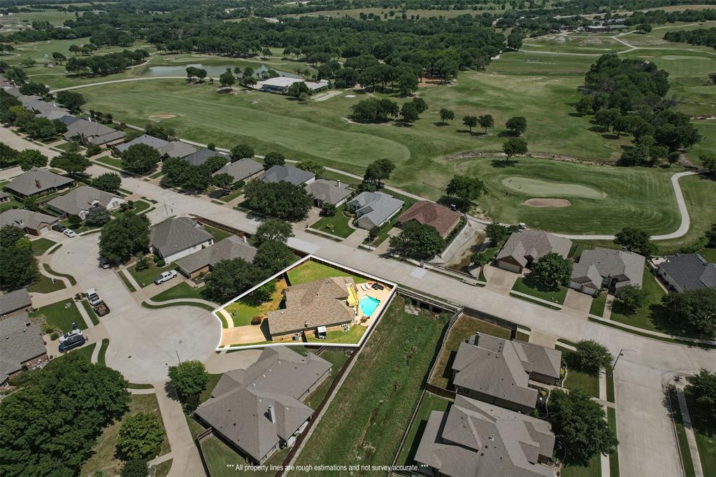 10717 Greenview Court Benbrook, TX 76126 - Photo 33 of 36 an aerial view of a residential houses with outdoor space and parking