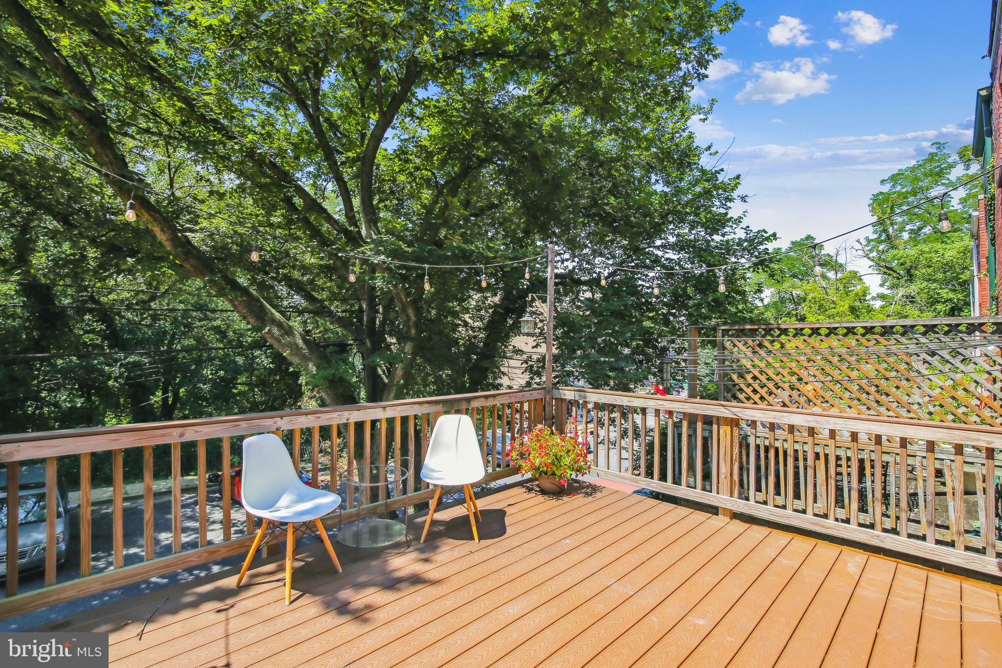 1770 Hobart Street Northwest Washington, DC 20009 - Photo 21 of 44 Expansive, elevated deck w/Treetop Views