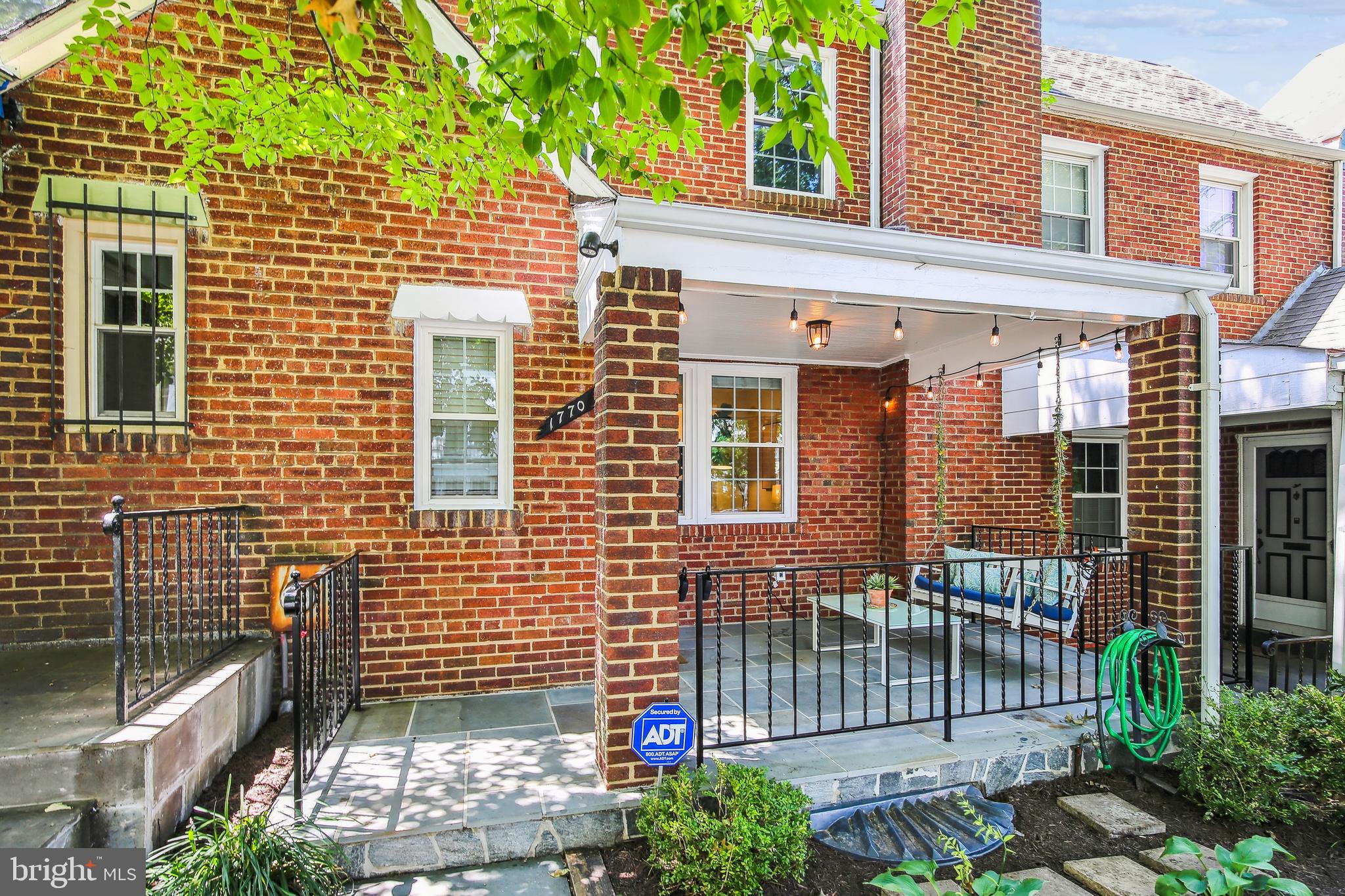 1770 Hobart Street Northwest Washington, DC 20009 - Photo 3 of 44 Handsome, slate-covered porch