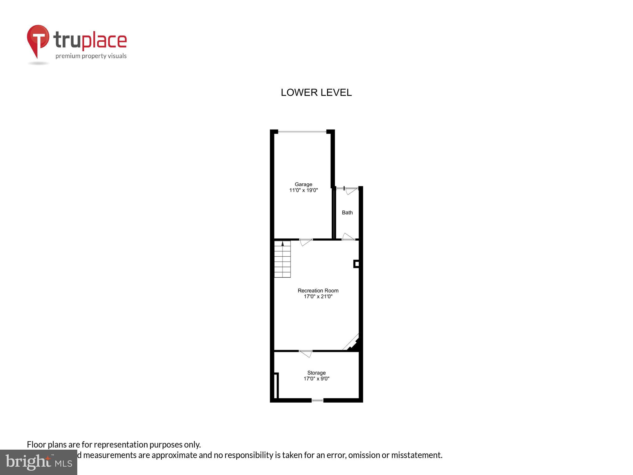 1770 Hobart Street Northwest Washington, DC 20009 - Photo 44 of 44 Lower Level/Garage Floor Plan
