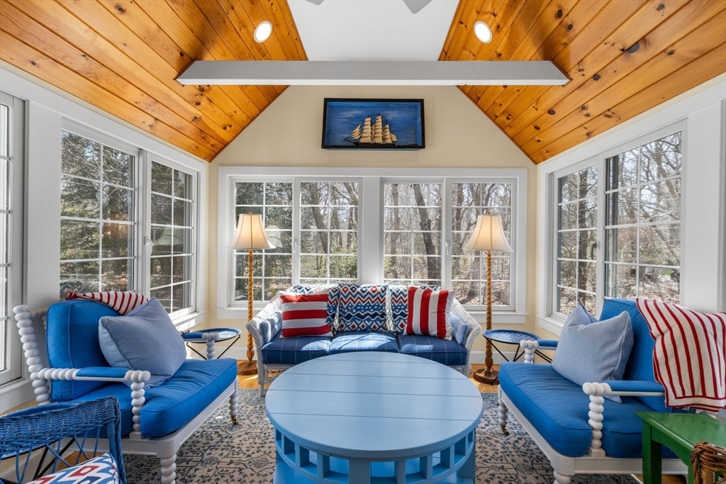 68 Gorham Road Harwich, MA 02646 - Photo 10 of 33 a living room with furniture a flat screen tv and a large window