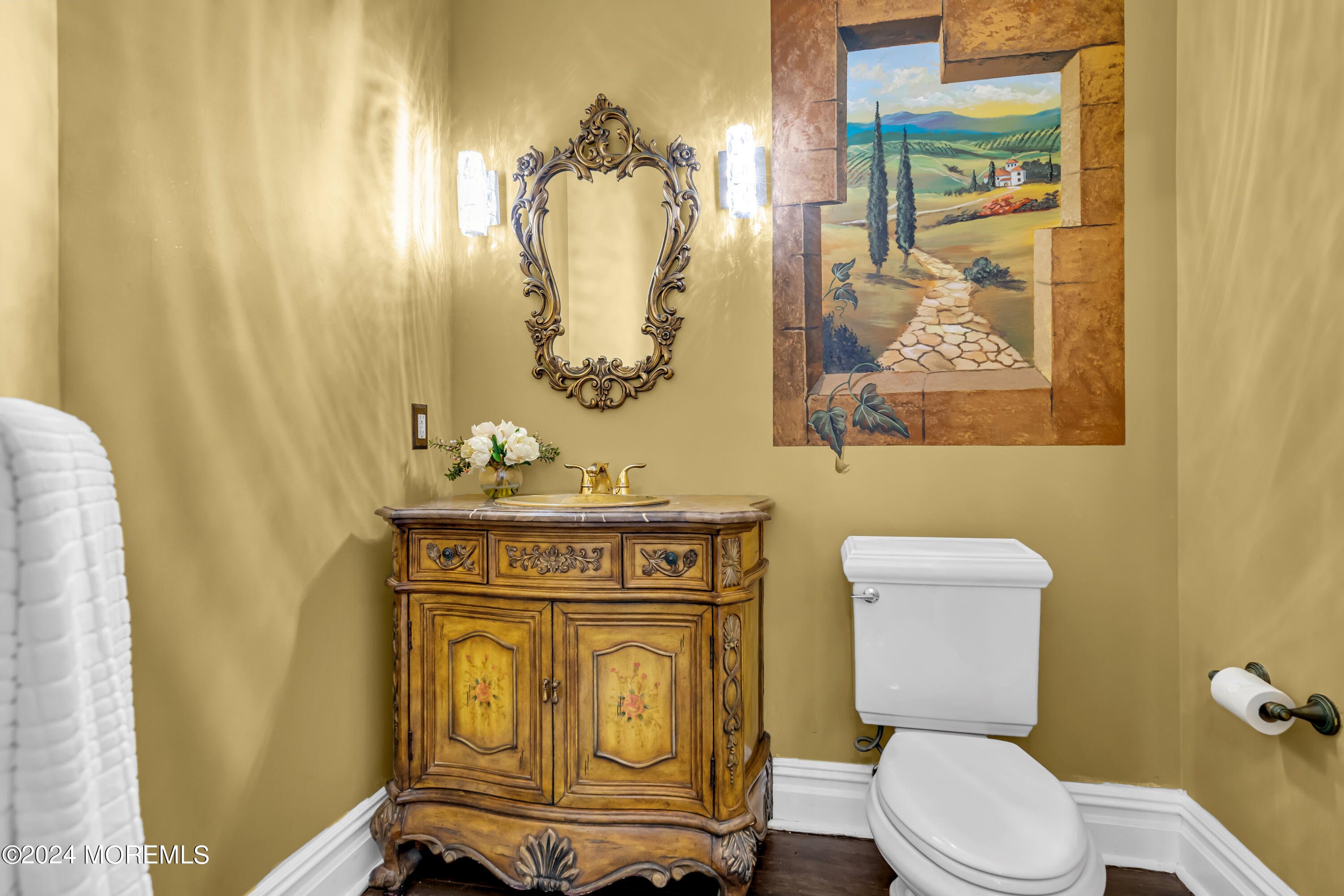 22 Cedar Knoll Road Jackson, NJ 08527 - Photo 34 of 76 a bathroom with a toilet sink and mirror