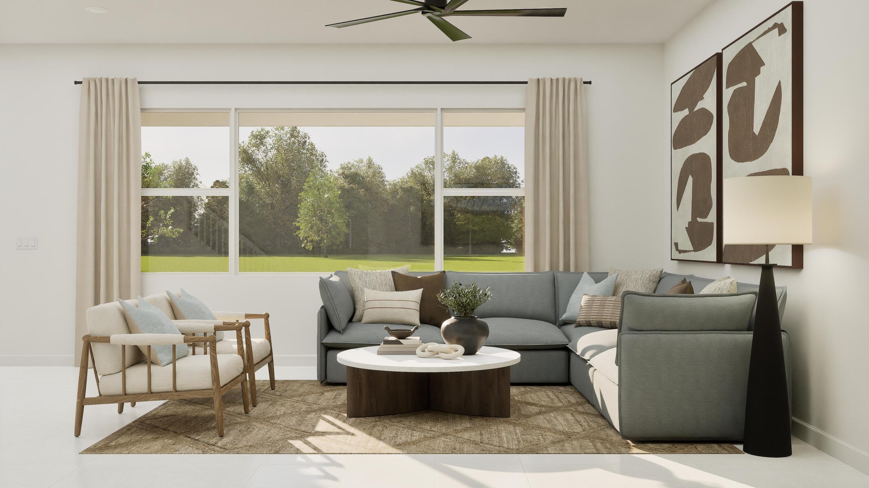 1024 Raleigh Way Wellington, FL 33449 - Photo 15 of 25 a living room with furniture and a large window