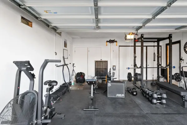 a room with storage and utility
