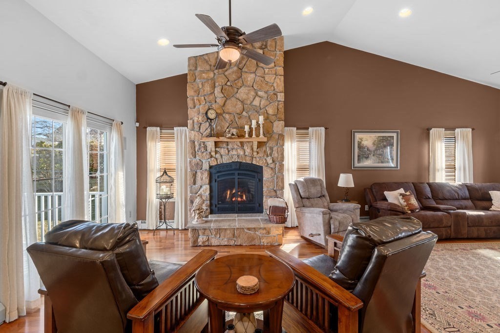 344 Anthony Street Fall River, MA 02721 - Photo 3 of 40 a living room with furniture and a fireplace