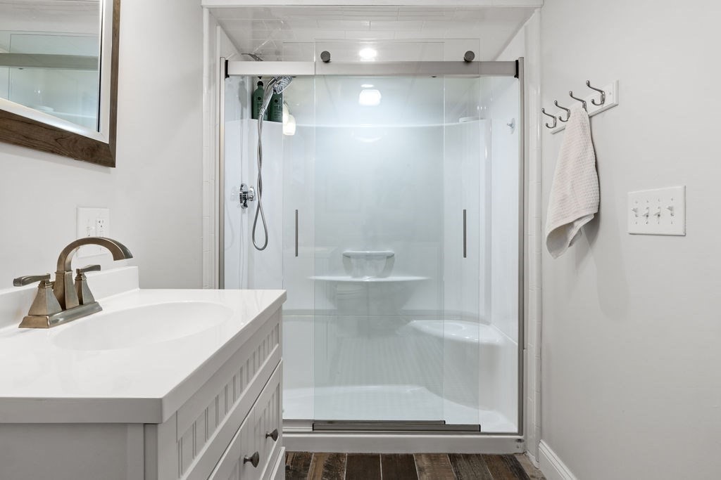 344 Anthony Street Fall River, MA 02721 - Photo 31 of 40 a bathroom with a shower and a sink