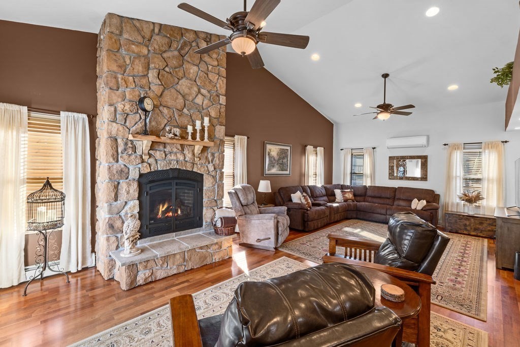 344 Anthony Street Fall River, MA 02721 - Photo 4 of 40 a living room with furniture and a fireplace