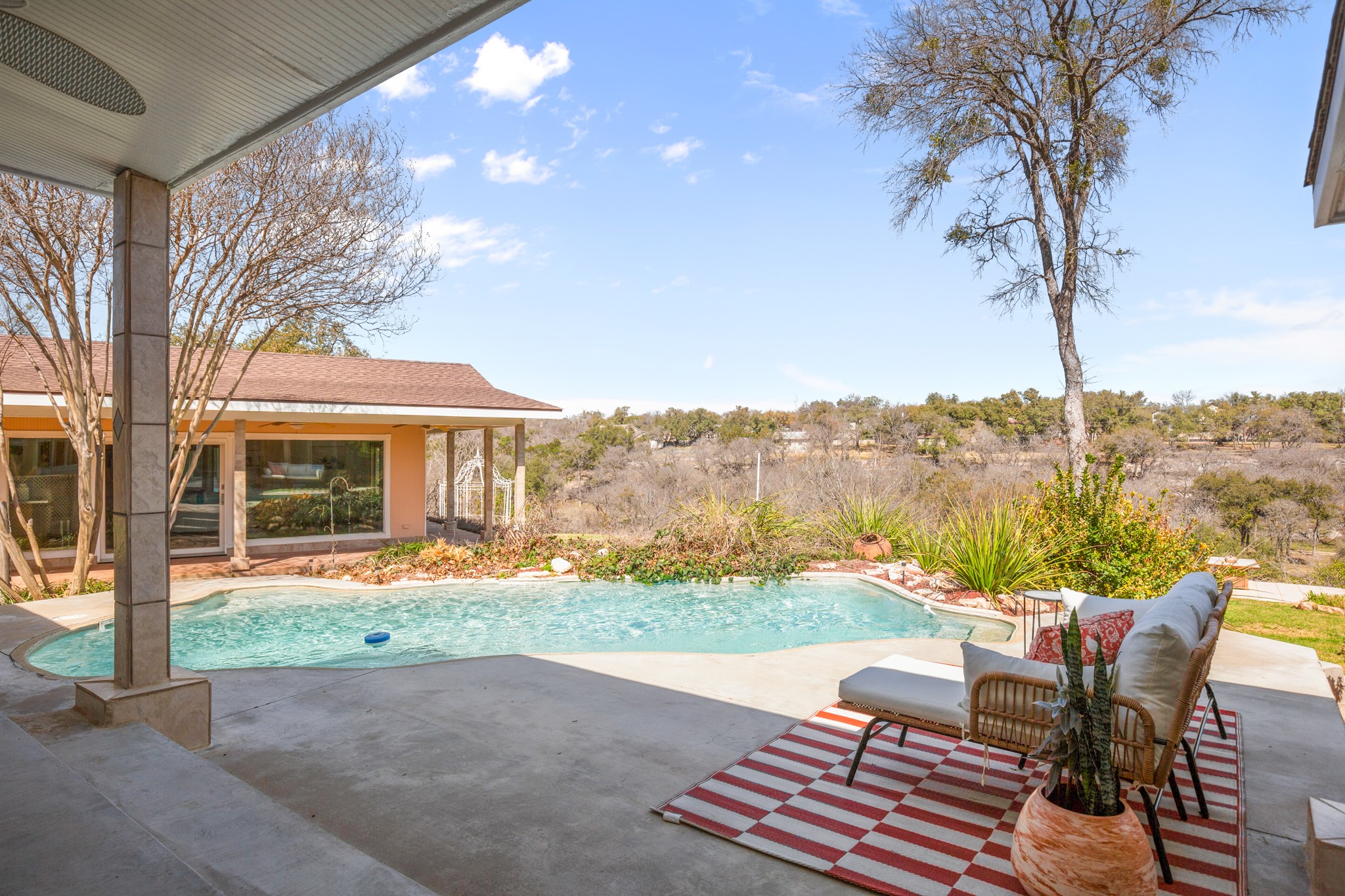 209 Ridgecrest Road Georgetown, TX 78628 - Photo 31 of 40 The in ground pool was added in 2002 - 8,000 gallon, fiberglass.