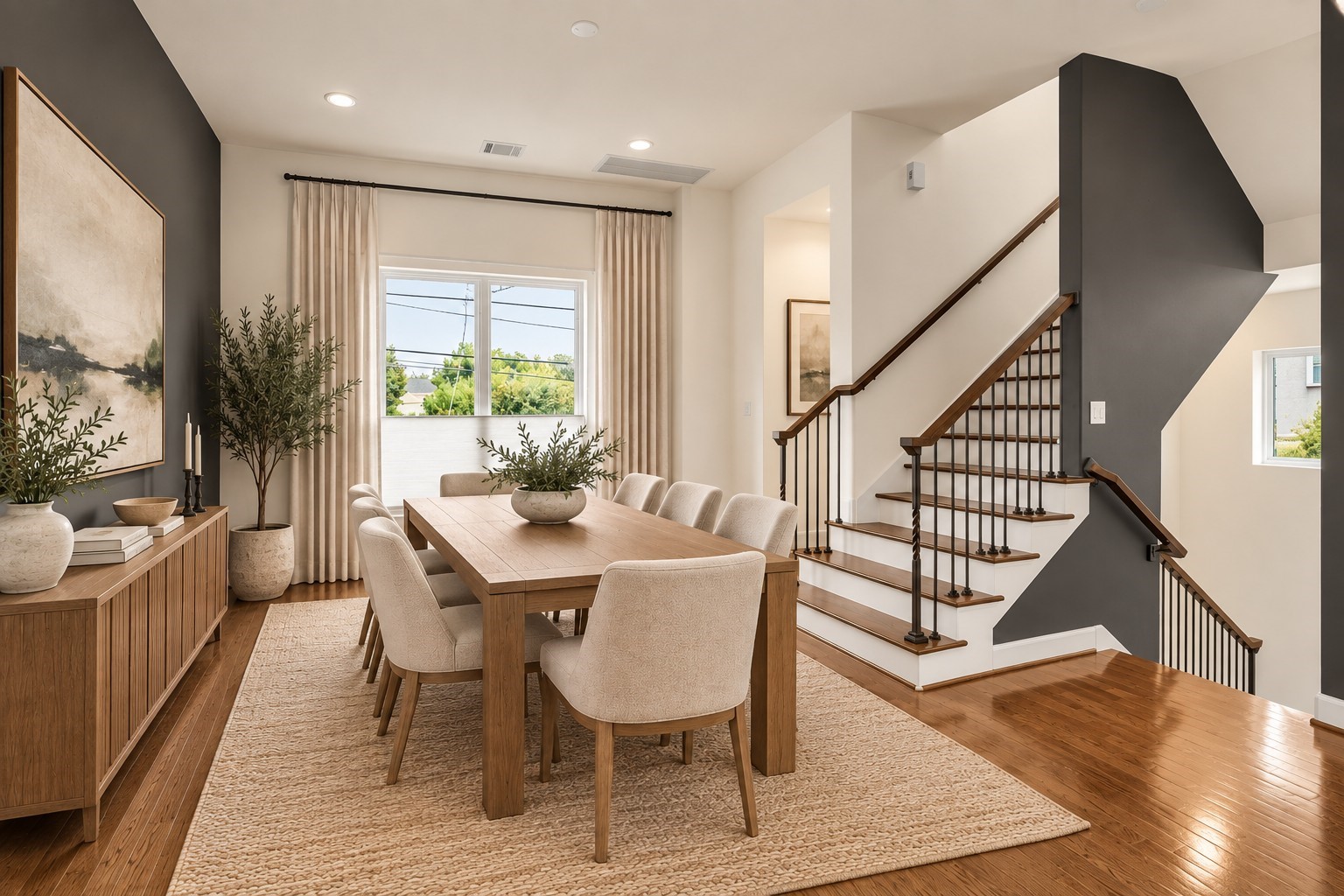 1513 Spring Street, Unit A Houston, TX 77007 - Photo 16 of 28 Virtually staged dining
