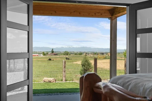 a view of a balcony with lake view and a ocean view