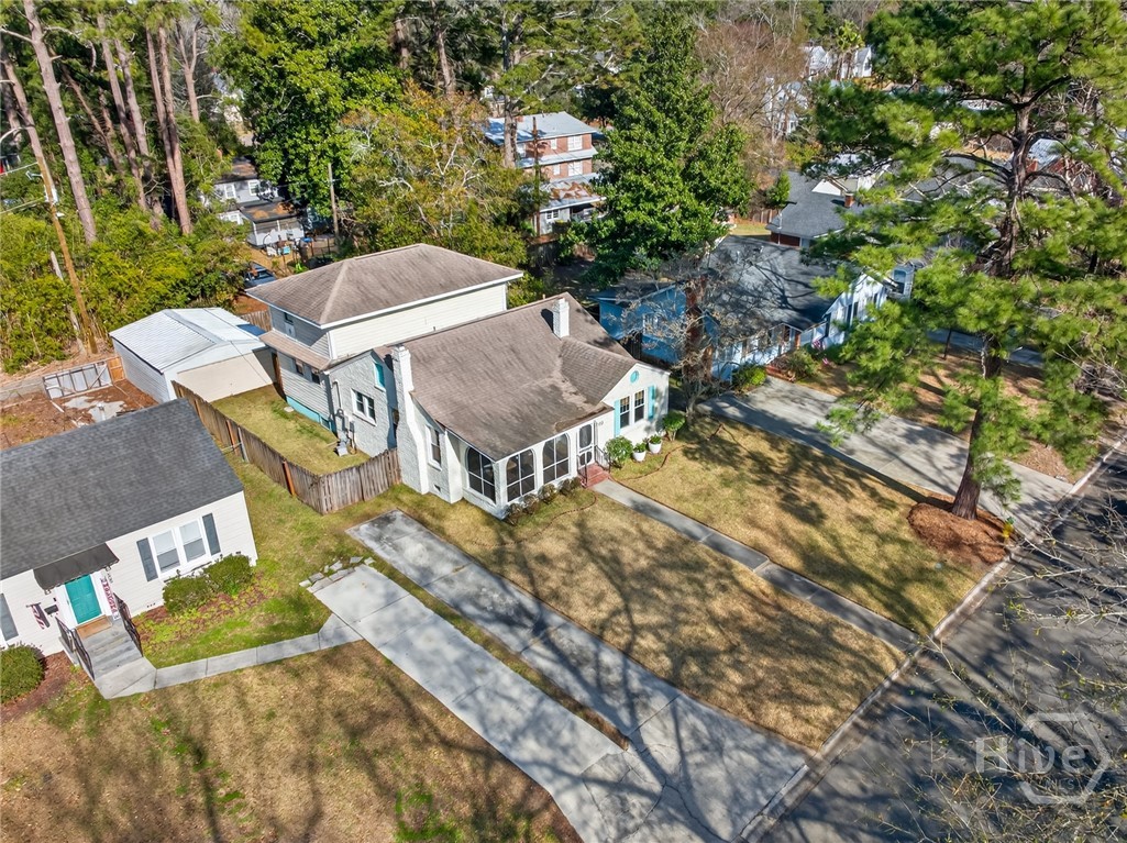 512 East 58th Street Savannah, GA 31405 - Photo 35 of 44 Drone view of home