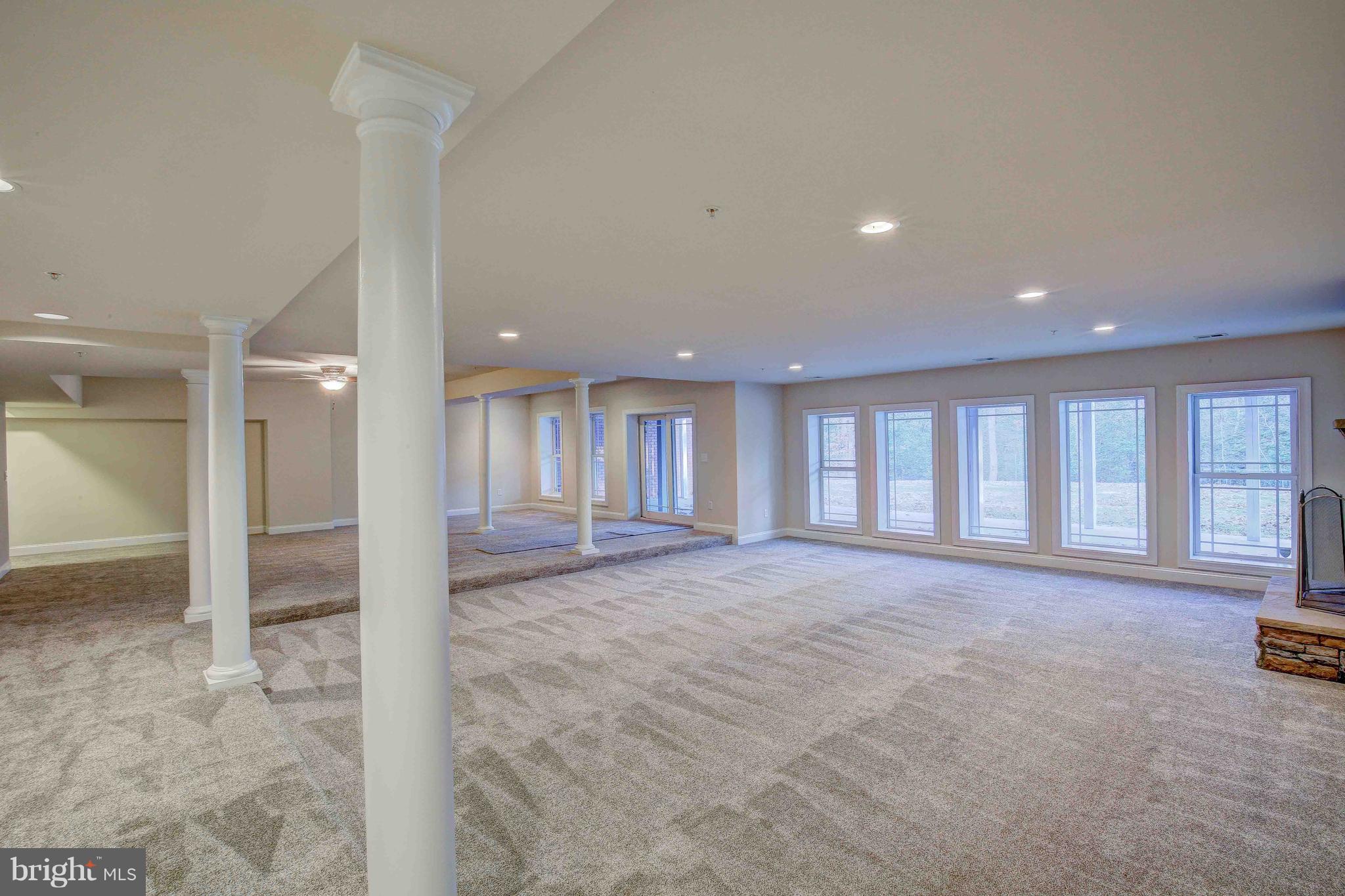 19120 Aquasco Road Brandywine, MD 20613 - Photo 56 of 63 Upscale Basement - Lots of Windows & Columns