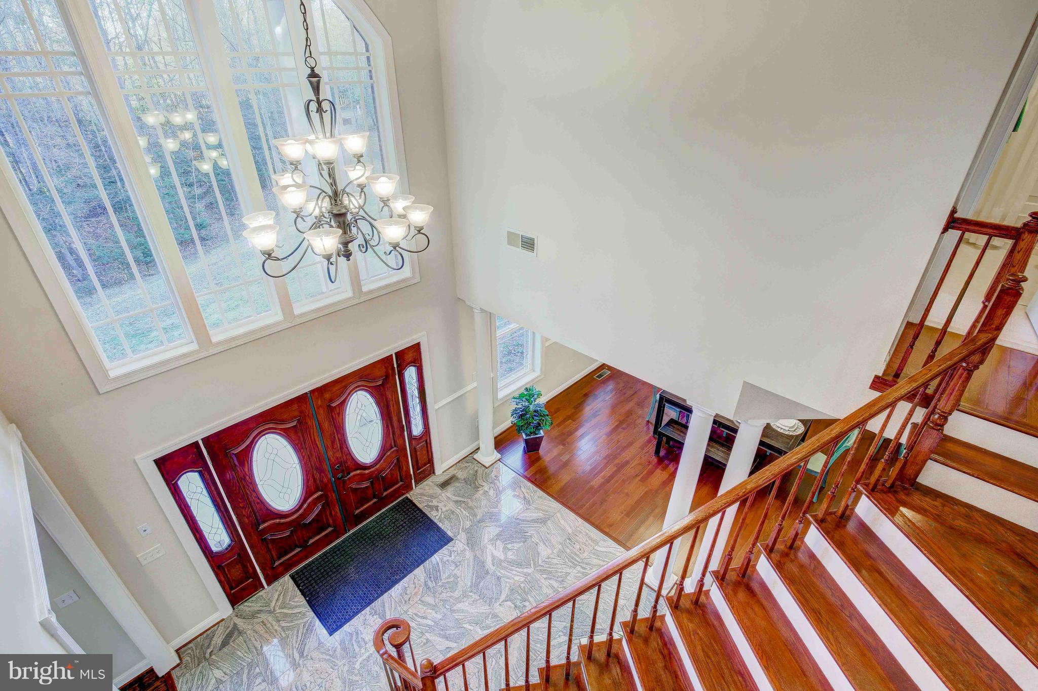 19120 Aquasco Road Brandywine, MD 20613 - Photo 8 of 63 Grand Foyer-New Chandelier-Marble-Hardwoods