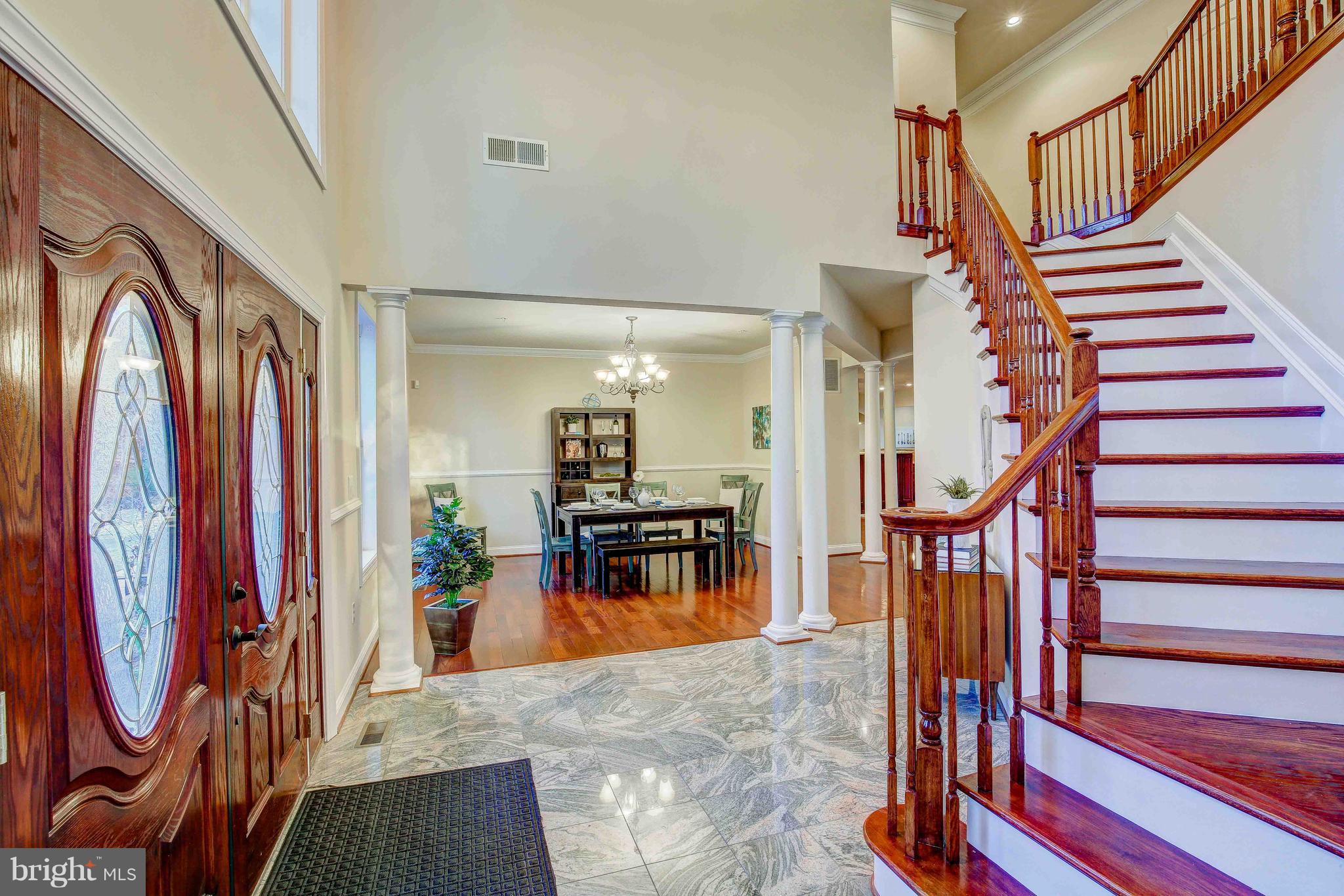 19120 Aquasco Road Brandywine, MD 20613 - Photo 9 of 63 Grand Foyer Entrance-Marble Floors
