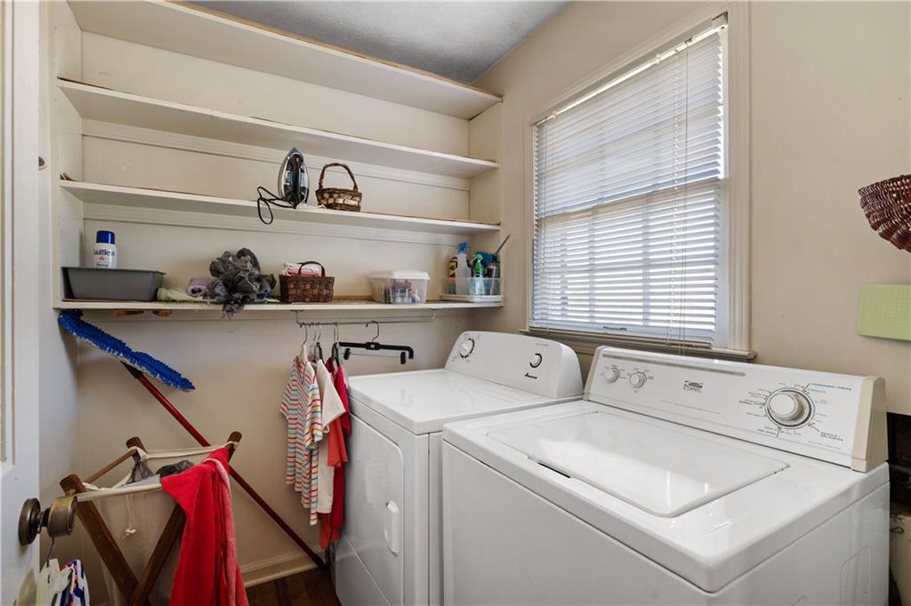 112 Thornwood Drive Southwest Rome, GA 30165 - Photo 12 of 30 a utility room with dryer and washer