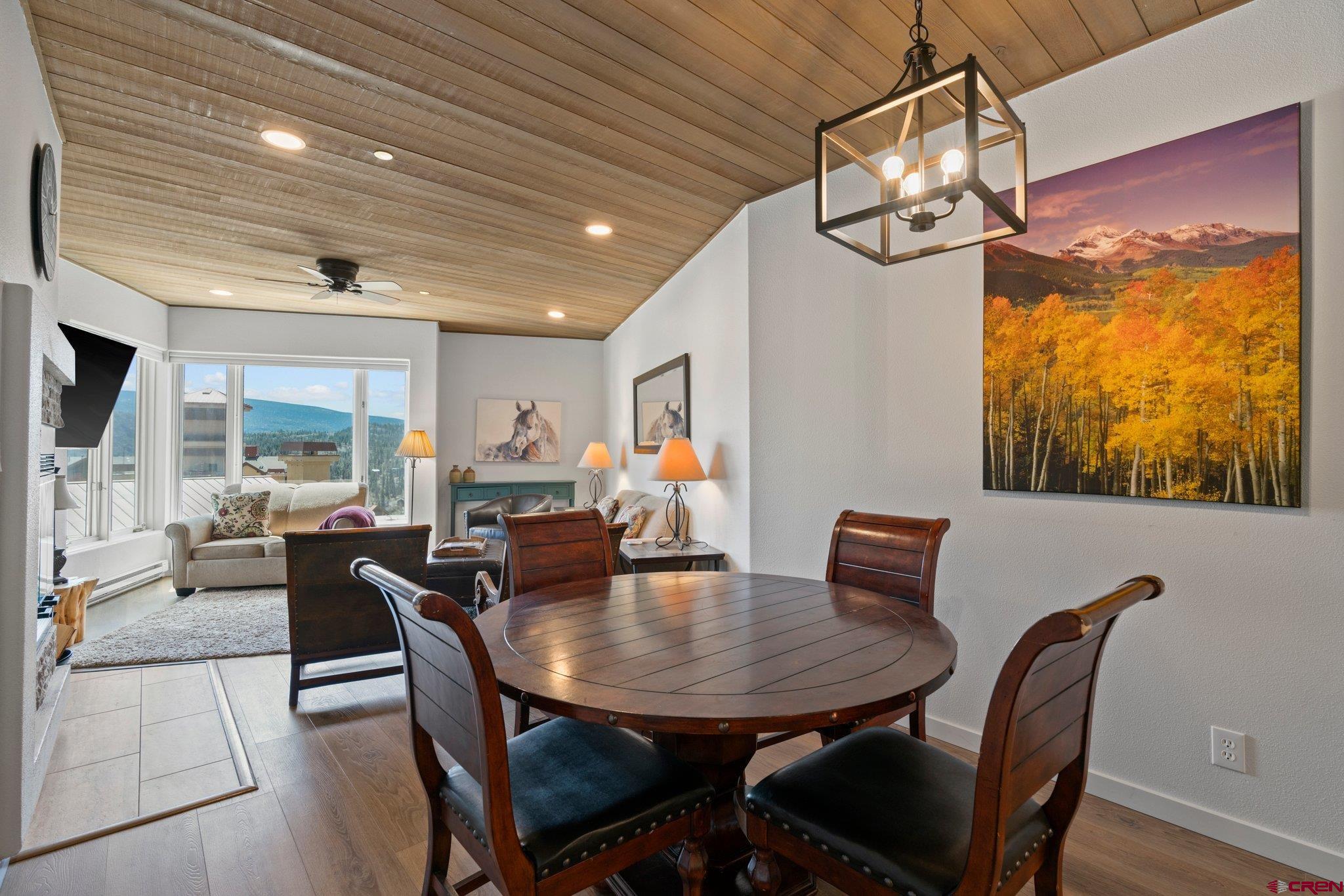 117 Needles Way, Unit 624 Durango, CO 81301 - Photo 4 of 32 a view of a dining room with furniture window and outside view