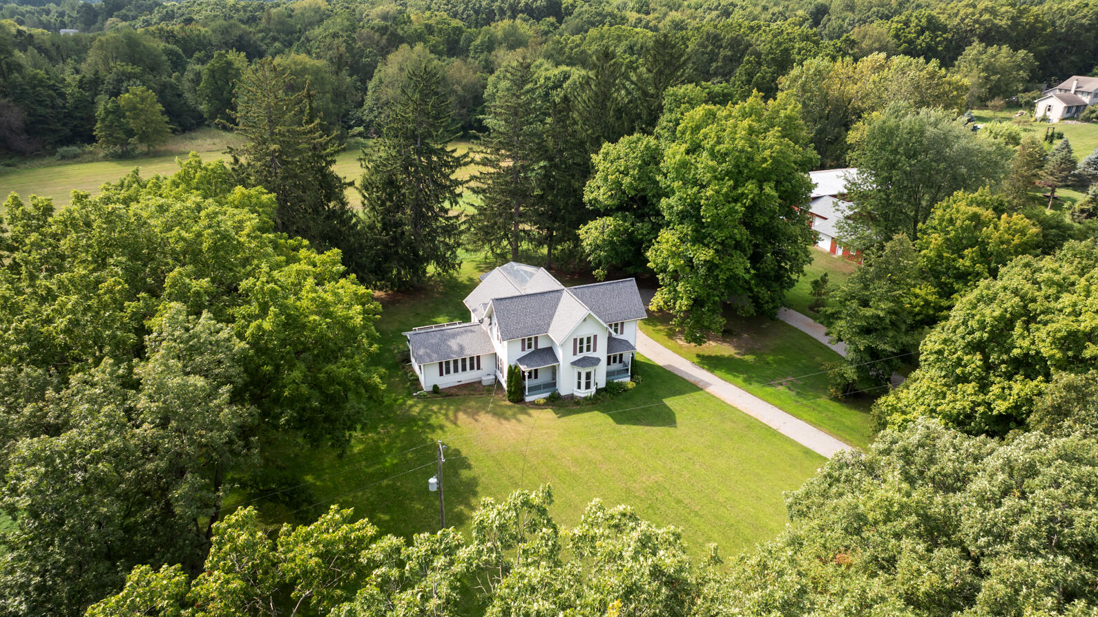 4640 Brown Road Parma, MI 49269 - Photo 38 of 47 1 - 4640 Brown Rd Parma MI (Aerial)