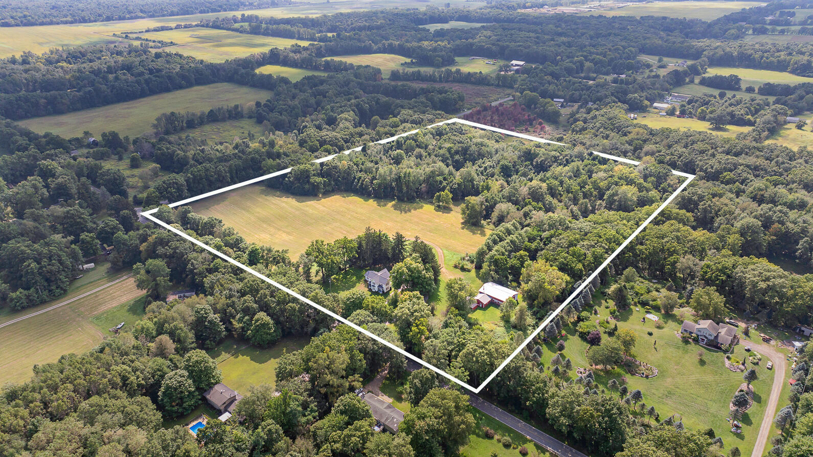 4640 Brown Road Parma, MI 49269 - Photo 43 of 47 6 - 4640 Brown Rd Parma MI (Aerial)