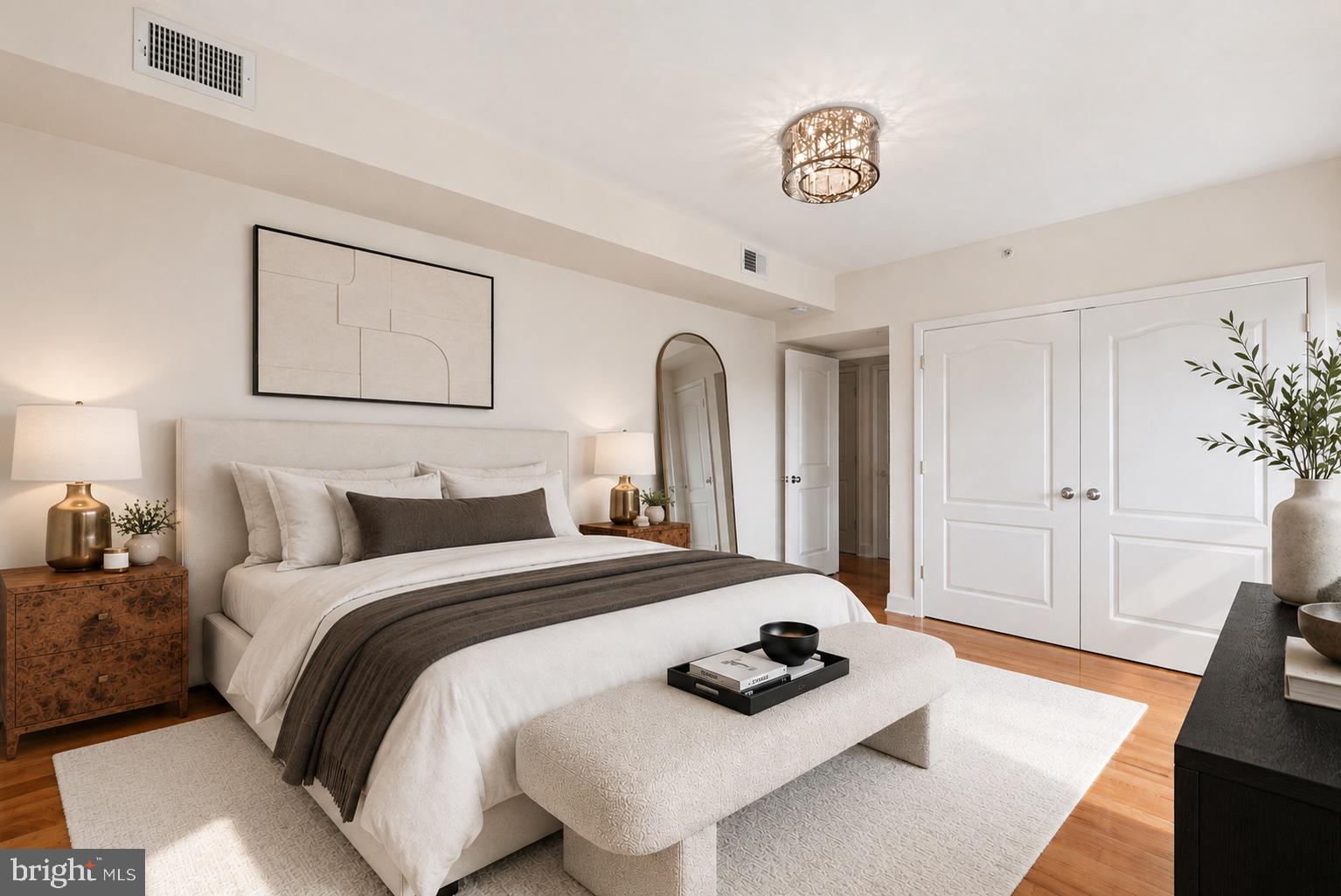 1858 California Street Northwest, Unit 33 Washington, DC 20009 - Photo 11 of 31 Sunny Bedroom | Virtual Staging