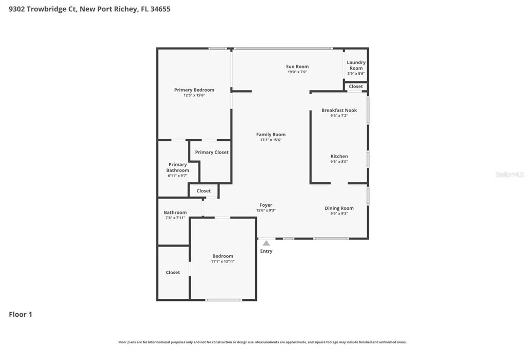 9302 Trowbridge Court New Port Richey, FL 34655 - Photo 27 of 41 a picture of a floor plan