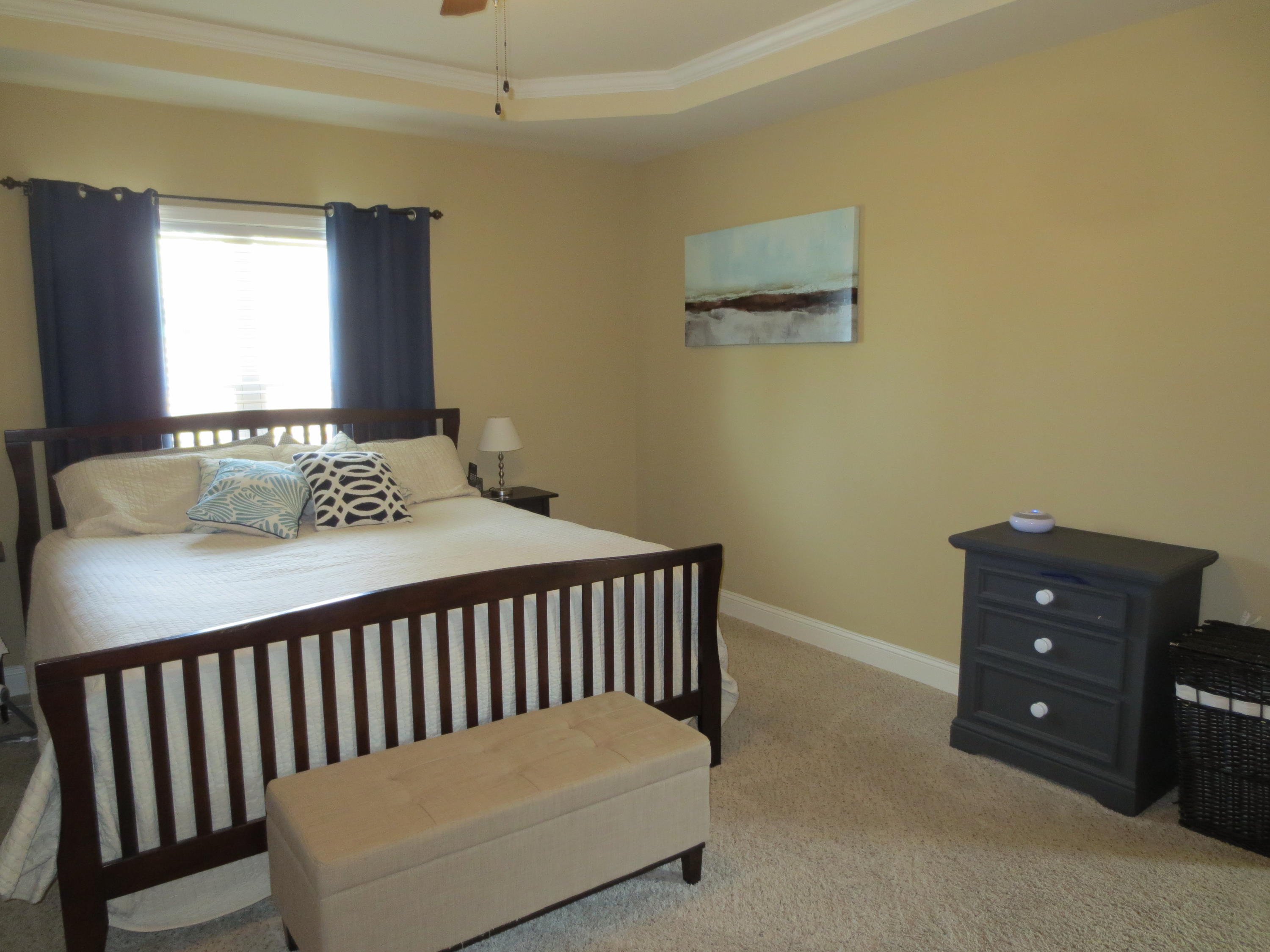 110 Queens Cove Way Whispering Pines, NC 28327 - Photo 2 of 24 Master bedroom with trey ceiling