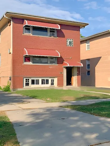a front view of a house