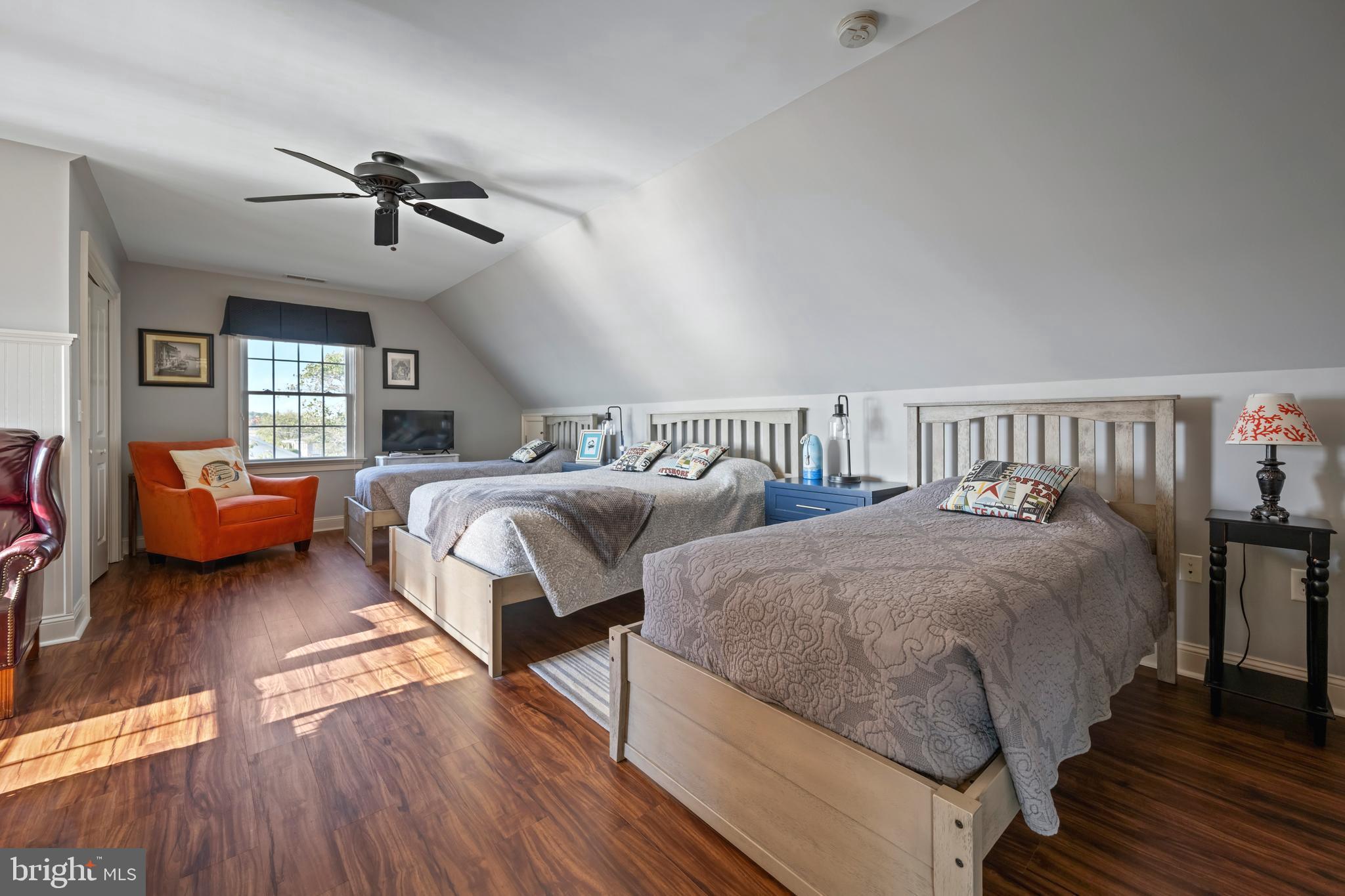 10482 Cassandra Drive Chance, MD 21821 - Photo 68 of 91 a bedroom with two beds and wooden floor