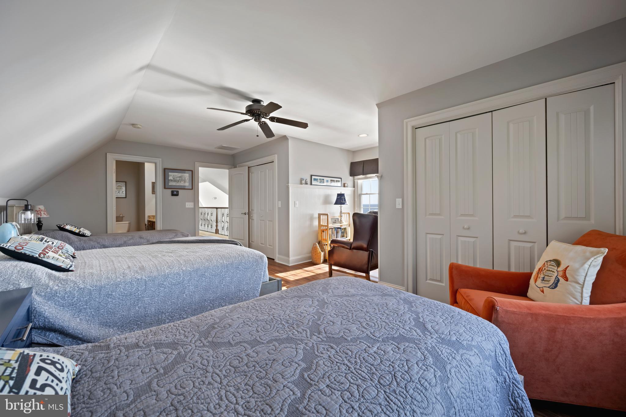 10482 Cassandra Drive Chance, MD 21821 - Photo 70 of 91 a bedroom with a bed and wooden floor