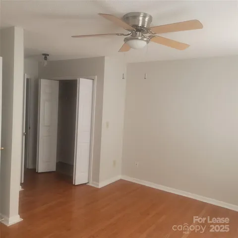 a view of a room with an empty space