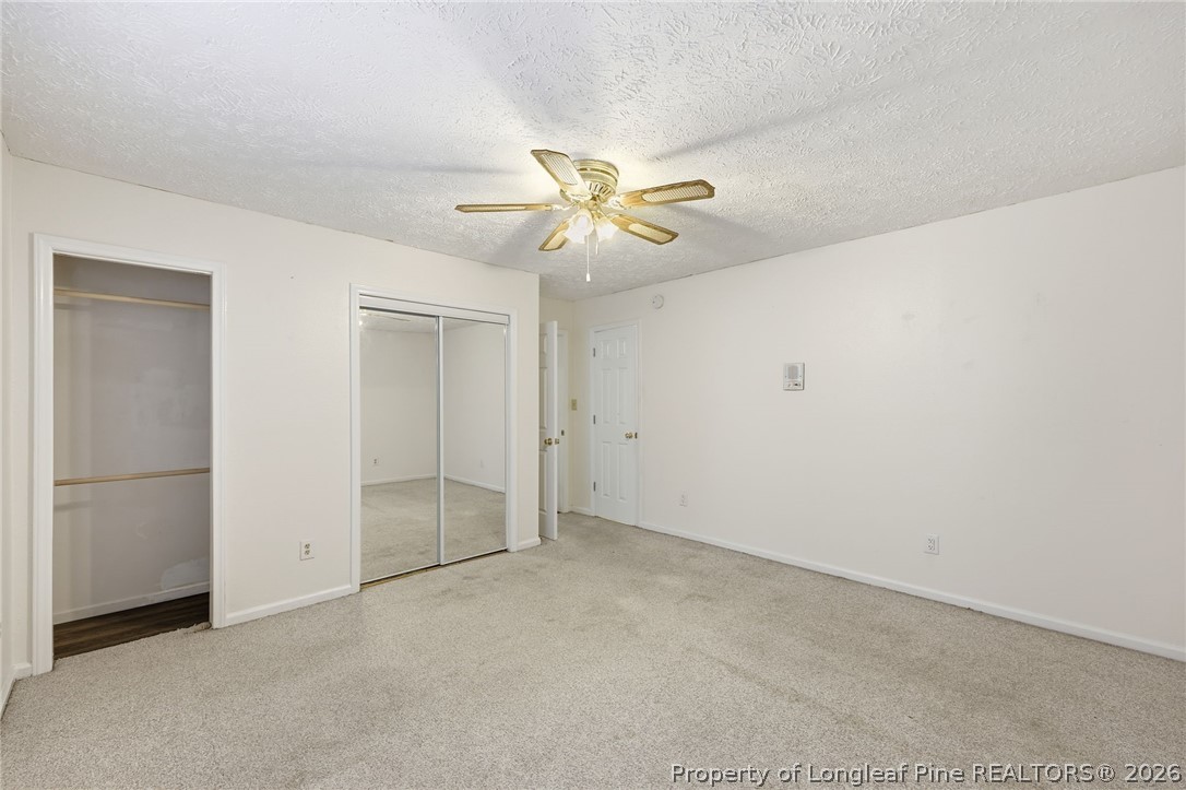 223 Broadwell Road St. Pauls, NC 28384 - Photo 19 of 28 an empty room with closet and a chandelier fan