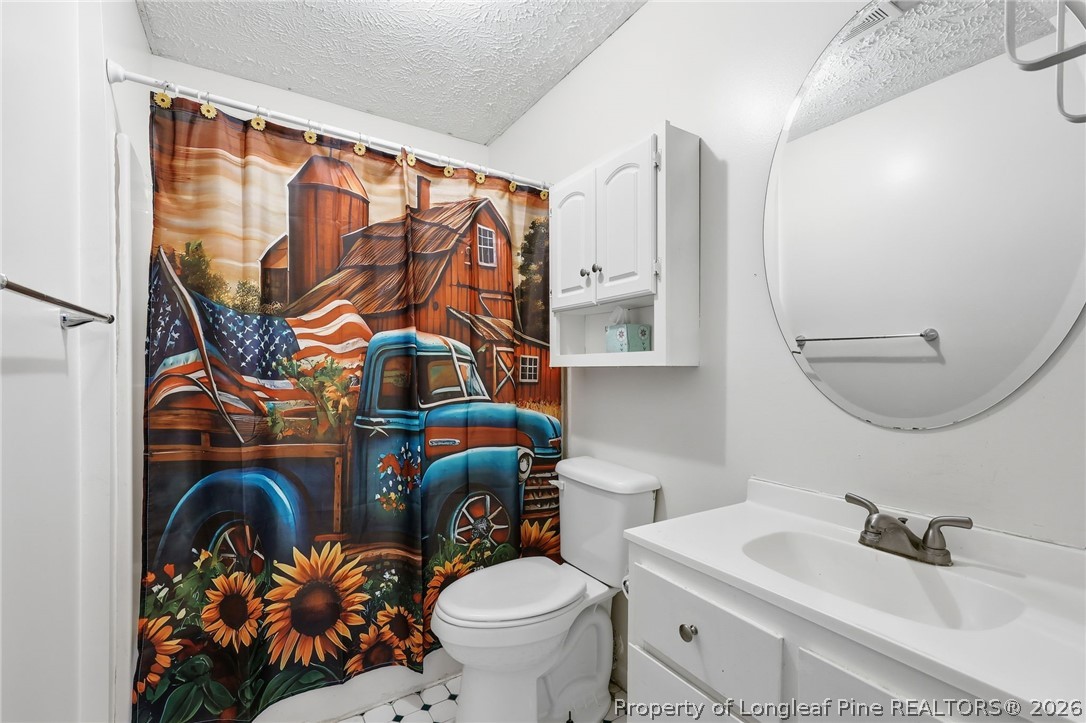 223 Broadwell Road St. Pauls, NC 28384 - Photo 21 of 28 a bathroom with a sink mirror vanity and toilet