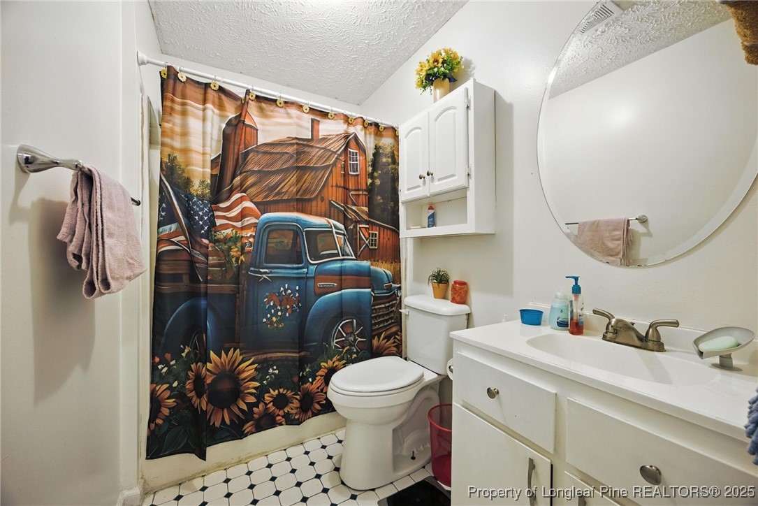 223 Broadwell Road St. Pauls, NC 28384 - Photo 9 of 28 a bathroom with a sink toilet and mirror