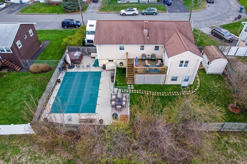 2 Lorenzo Road Lawrence, MA 01843 - Photo 3 of 42 an aerial view of a house with garden space and street view