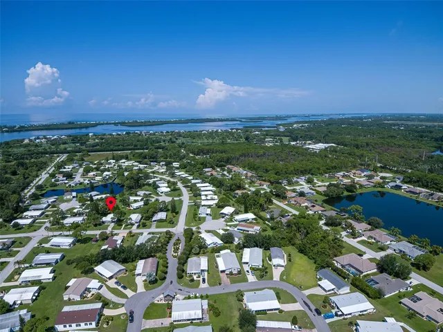 a view of city and a lake